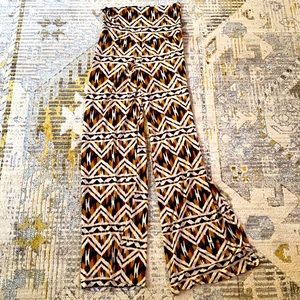 tribal print palazzo pants